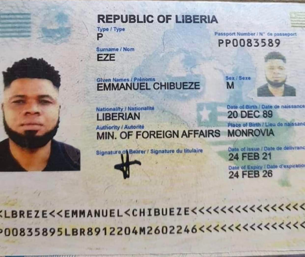 Exiled Liberian Activist Kollie Says Liberian Passports On Banjo Sale   Naija Liberian Passport 1 